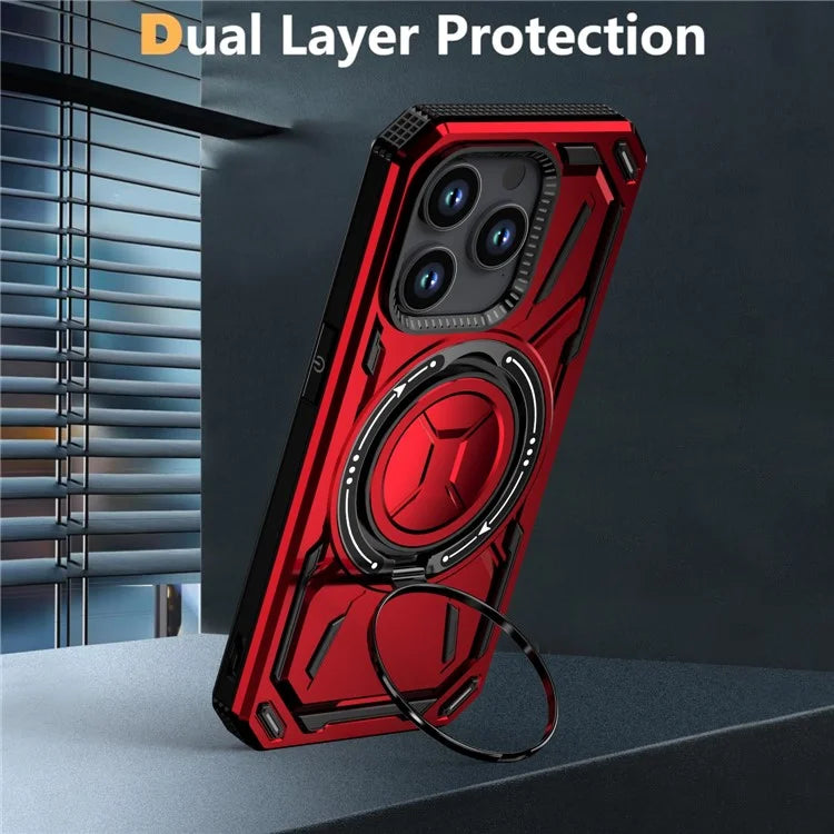 For iPhone 15 Pro Case Compatible with MagSafe Kickstand Phone Cover