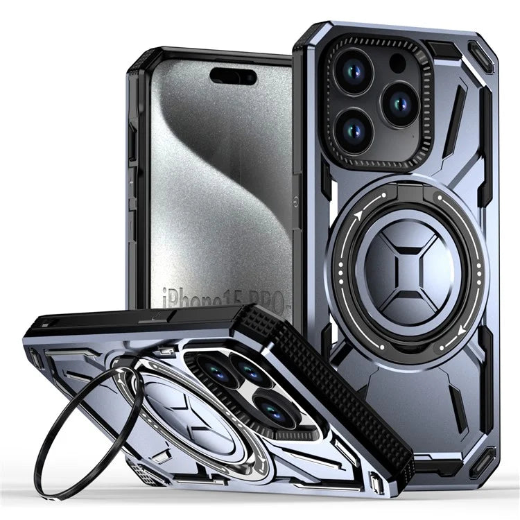 For iPhone 15 Pro Case Compatible with MagSafe Kickstand Phone Cover