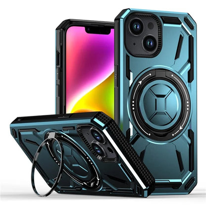 For iPhone 15 Case Kickstand TPU+PC Phone Cover Compatible with MagSafe