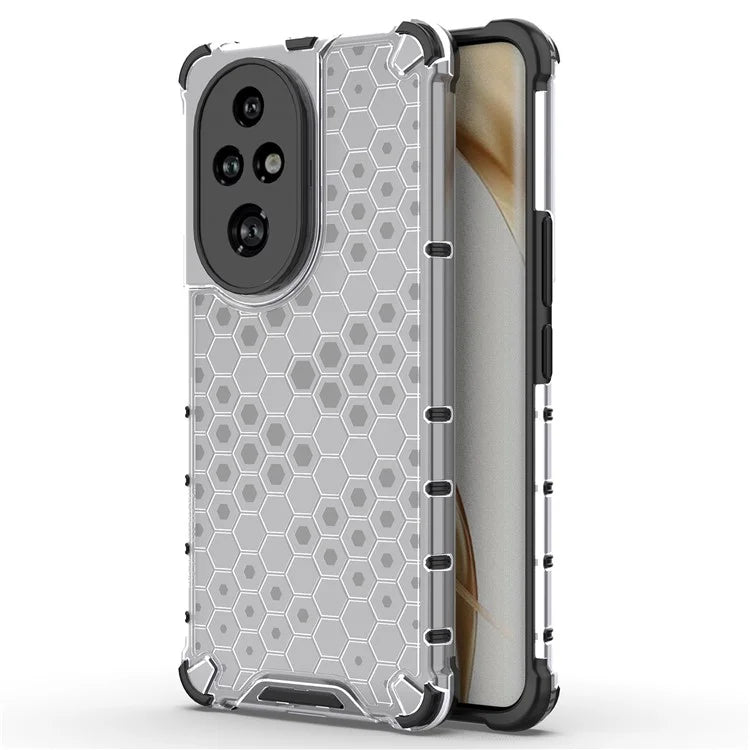 For Honor 200 Pro 5G Case  PC+TPU Phone Cover Honeycomb Shape