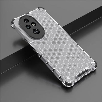 For Honor 200 Pro 5G Case  PC+TPU Phone Cover Honeycomb Shape