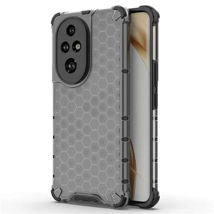 For Honor 200 Pro 5G Case  PC+TPU Phone Cover Honeycomb Shape
