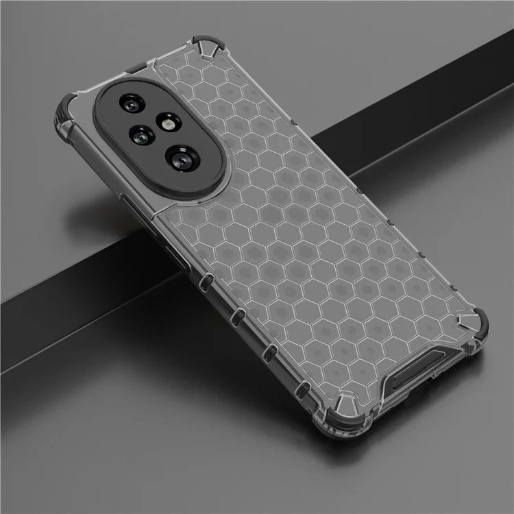 For Honor 200 Pro 5G Case  PC+TPU Phone Cover Honeycomb Shape