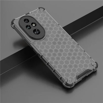 For Honor 200 Pro 5G Case  PC+TPU Phone Cover Honeycomb Shape