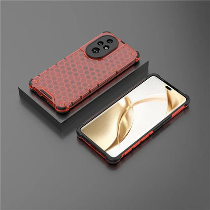 For Honor 200 Pro 5G Case  PC+TPU Phone Cover Honeycomb Shape