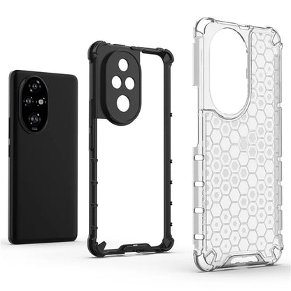 For Honor 200 Pro 5G Case  PC+TPU Phone Cover Honeycomb Shape