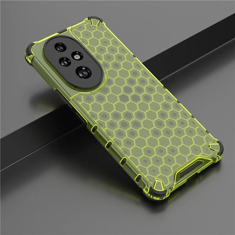 For Honor 200 Pro 5G Case  PC+TPU Phone Cover Honeycomb Shape