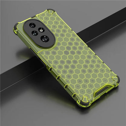 For Honor 200 Pro 5G Case  PC+TPU Phone Cover Honeycomb Shape