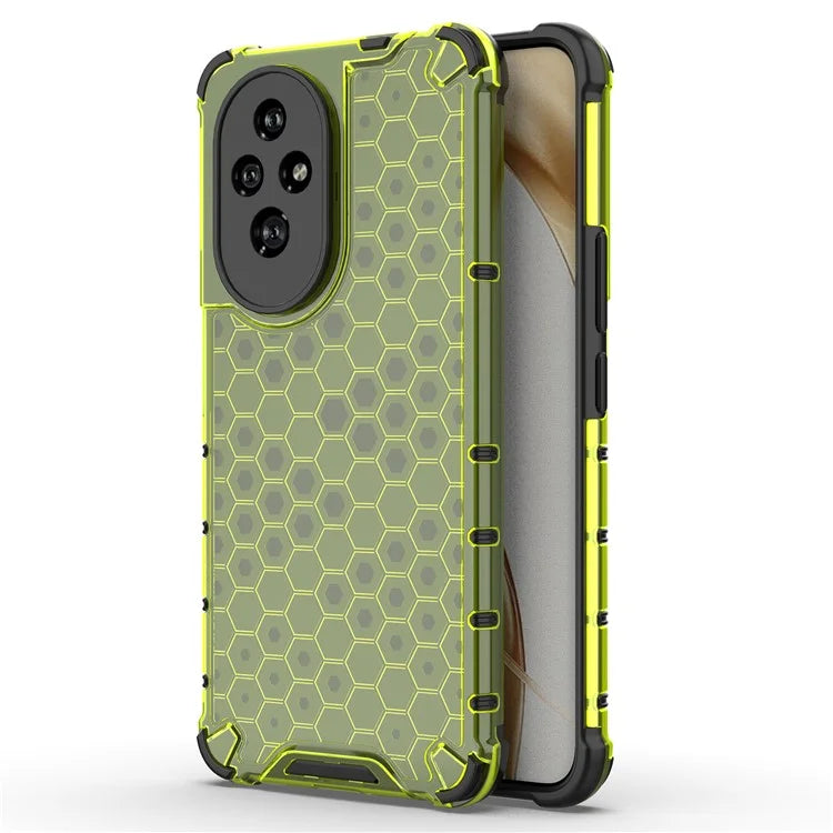 For Honor 200 5G Case  PC+TPU Phone Cover Honeycomb Shape