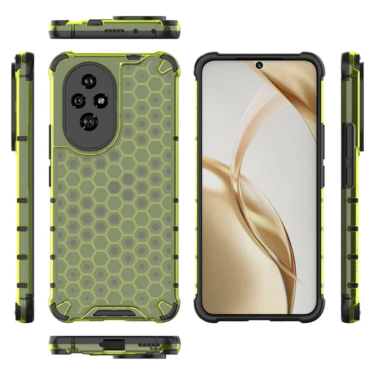 For Honor 200 5G Case  PC+TPU Phone Cover Honeycomb Shape