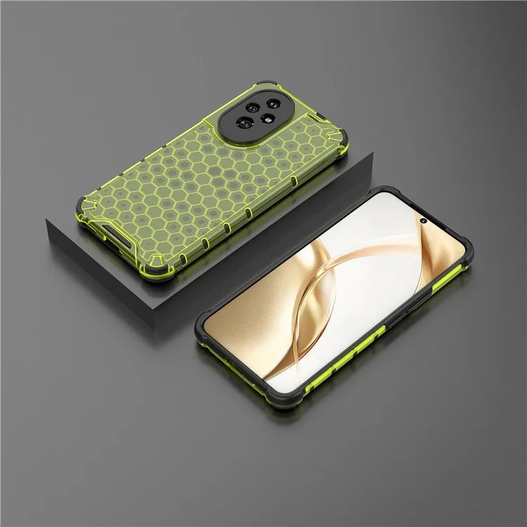 For Honor 200 5G Case  PC+TPU Phone Cover Honeycomb Shape