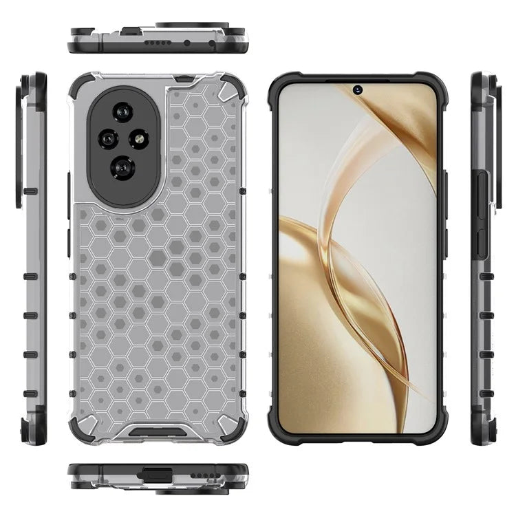 For Honor 200 5G Case  PC+TPU Phone Cover Honeycomb Shape