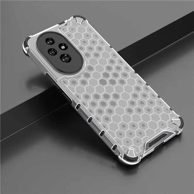 For Honor 200 5G Case  PC+TPU Phone Cover Honeycomb Shape