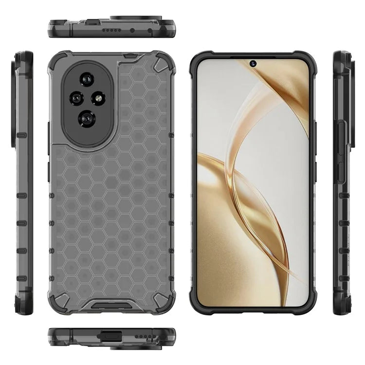 For Honor 200 5G Case  PC+TPU Phone Cover Honeycomb Shape