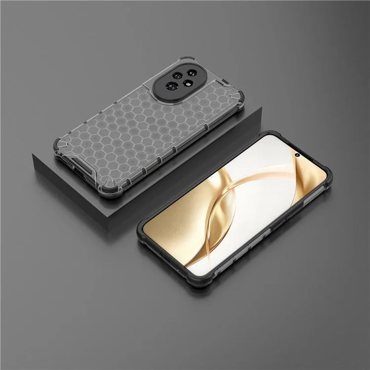 For Honor 200 5G Case  PC+TPU Phone Cover Honeycomb Shape