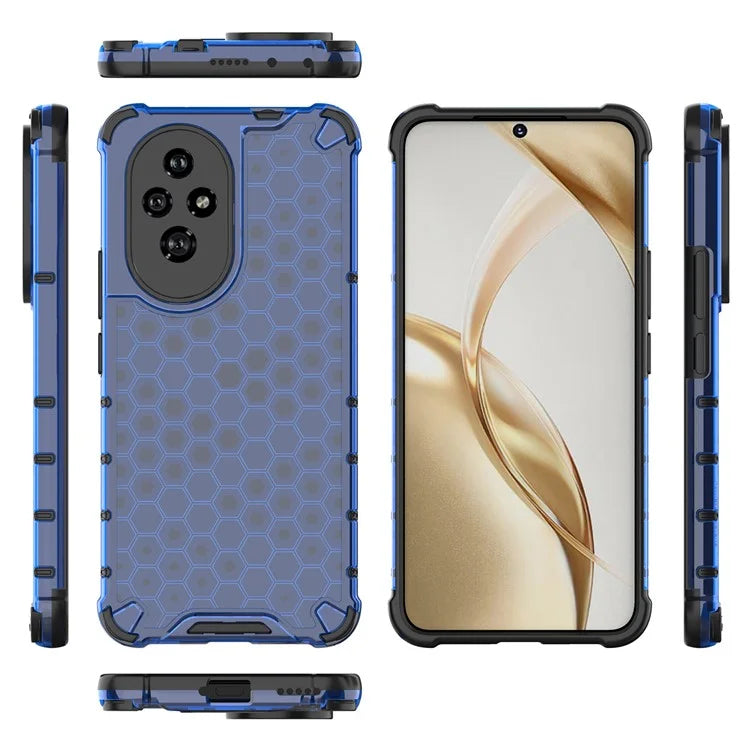 For Honor 200 5G Case  PC+TPU Phone Cover Honeycomb Shape