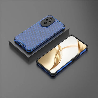 For Honor 200 5G Case  PC+TPU Phone Cover Honeycomb Shape