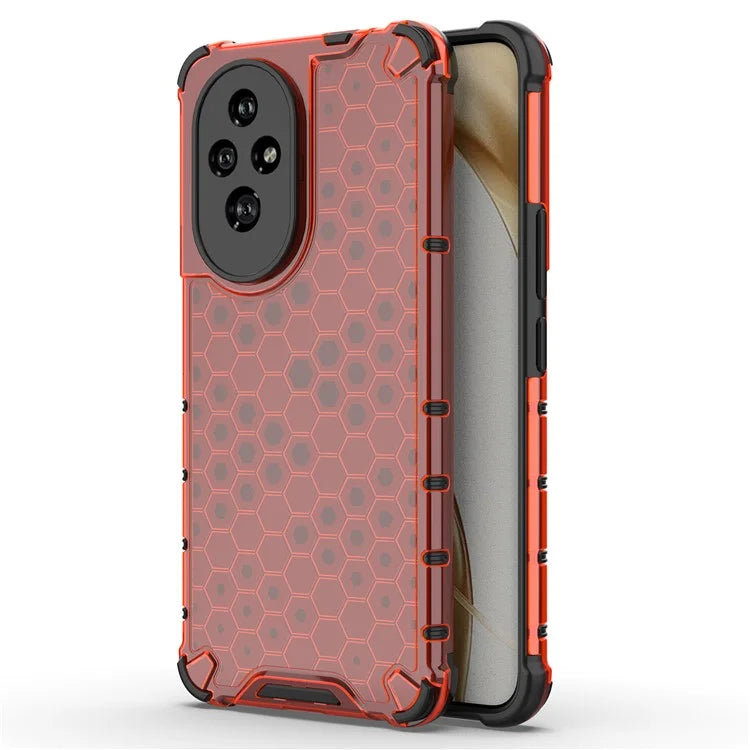 For Honor 200 5G Case  PC+TPU Phone Cover Honeycomb Shape