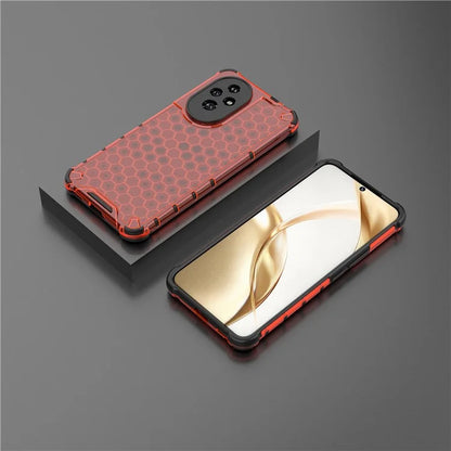 For Honor 200 5G Case  PC+TPU Phone Cover Honeycomb Shape
