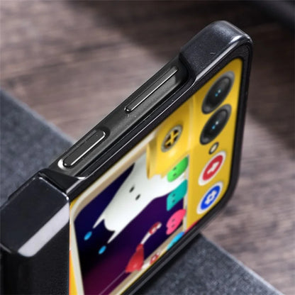 For Motorola Razr 50 5G Case Hinge Protection PU Leather+PC Phone Cover