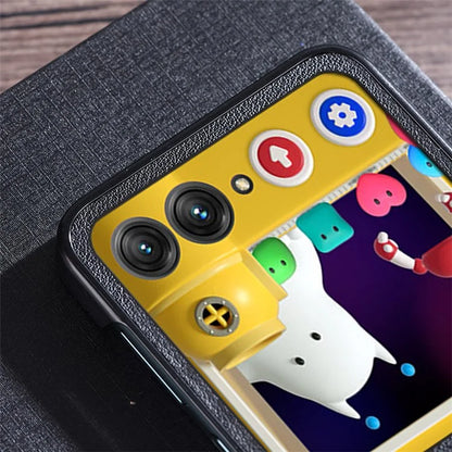 For Motorola Razr 50 5G Case Hinge Protection PU Leather+PC Phone Cover