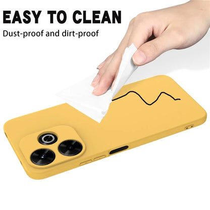 For Xiaomi Redmi 13 5G / 13 4G / Note 13R 5G / Poco M6 4G Case Liquid Silicone Phone Cover with Wrist Strap
