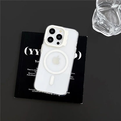 For iPhone 15 Pro Case Compatible with MagSafe PC+TPU Clear Phone Cover