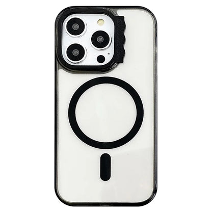 For iPhone 15 Pro Case Compatible with MagSafe PC+TPU Clear Phone Cover