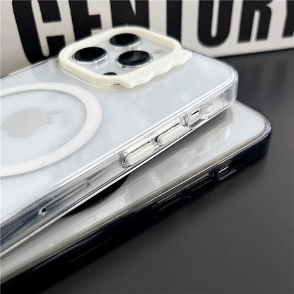 For iPhone 15 Pro Case Compatible with MagSafe PC+TPU Clear Phone Cover