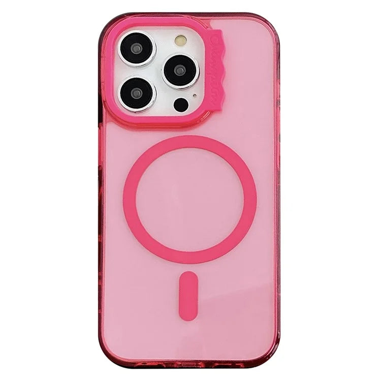 For iPhone 15 Pro Case Compatible with MagSafe PC+TPU Clear Phone Cover