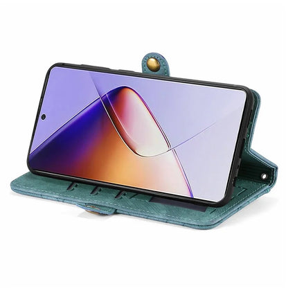 For Infinix Note 40 Case Zipper Wallet PU Leather Geometry Phone Cover