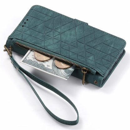 For Infinix Note 40 Case Zipper Wallet PU Leather Geometry Phone Cover