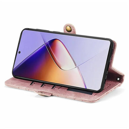 For Infinix Note 40 Case Zipper Wallet PU Leather Geometry Phone Cover