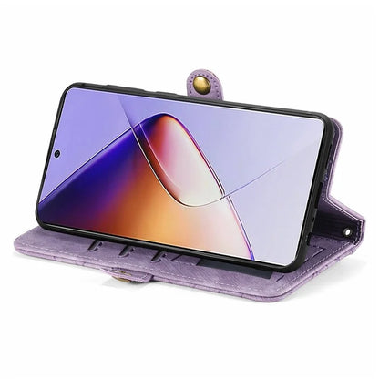For Infinix Note 40 Case Zipper Wallet PU Leather Geometry Phone Cover
