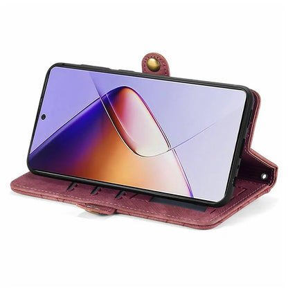 For Infinix Note 40 Case Zipper Wallet PU Leather Geometry Phone Cover
