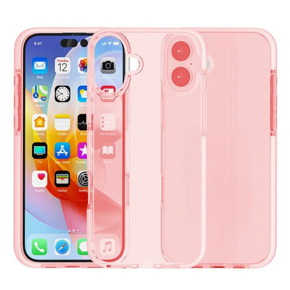 For iPhone 16 Plus Case TPU+TPE Drop Protection Phone Cover Anti-Scratch Clear Back