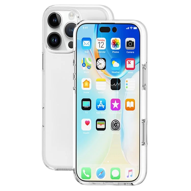 For iPhone 16 Pro Case TPU+TPE Anti-Drop Clear Phone Cover