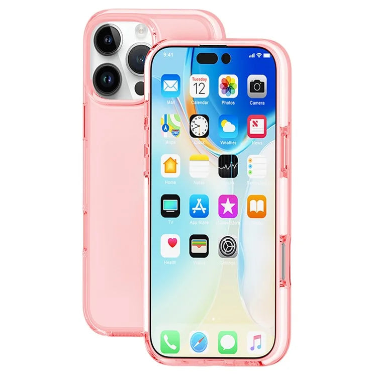 For iPhone 16 Pro Case TPU+TPE Anti-Drop Clear Phone Cover