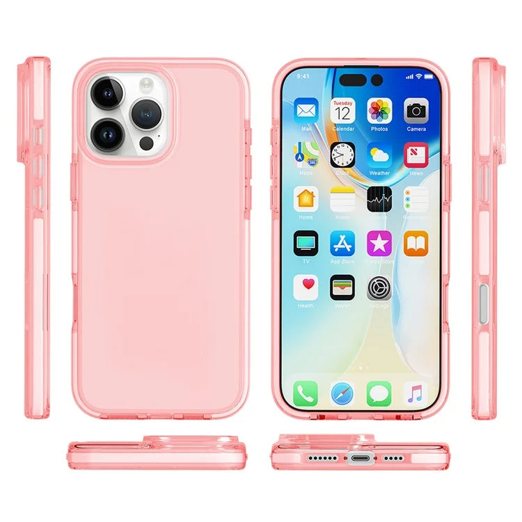 For iPhone 16 Pro Case TPU+TPE Anti-Drop Clear Phone Cover