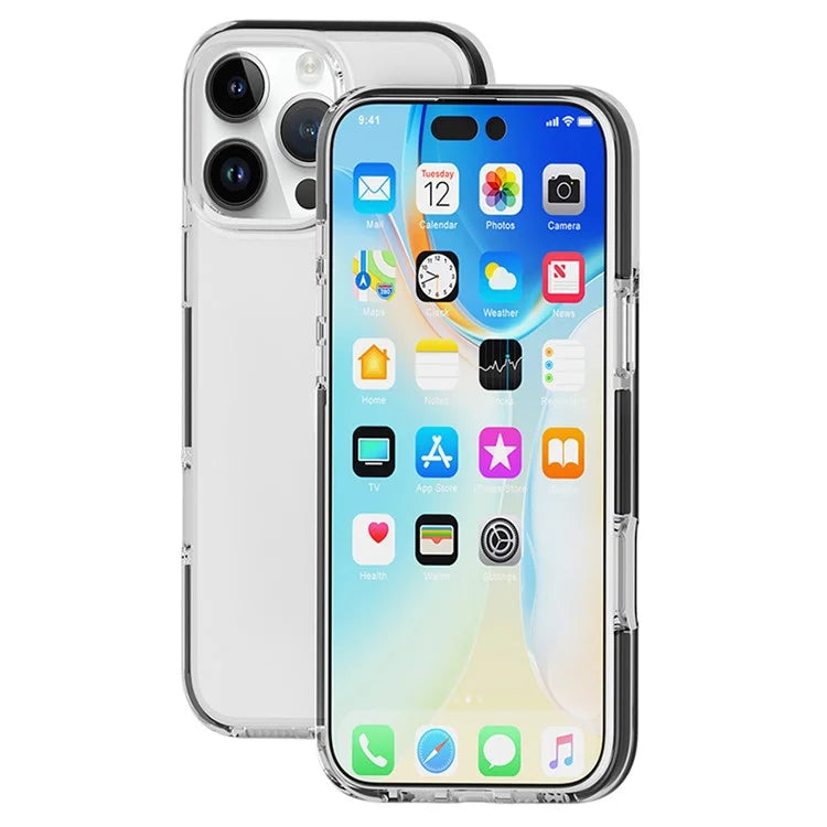 For iPhone 16 Pro Case TPU+TPE Anti-Drop Clear Phone Cover