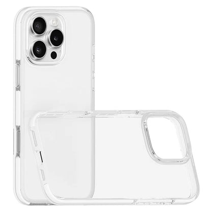 For iPhone 16 Pro Max Case TPU+TPE Transparent Protective Phone Cover