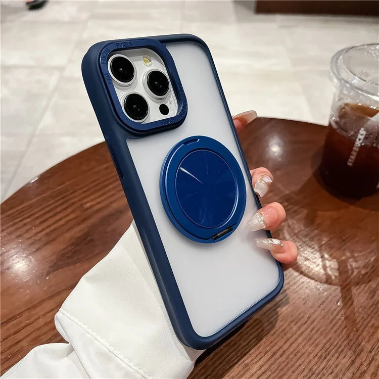 For iPhone 15 Pro Case Compatible with MagSafe Kickstand TPU+Acrylic Phone Cover