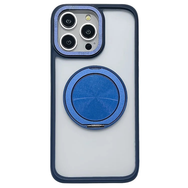 For iPhone 13 Pro Max Case Magnetic Ring Kickstand TPU+Acrylic Phone Cover