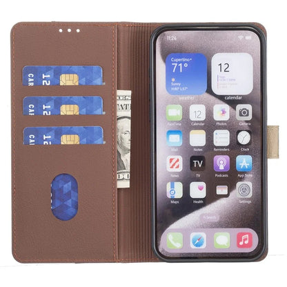 BINFEN COLOR BF33 For iPhone 16 Plus Case RFID Blocking Folio Flip Leather Phone Cover
