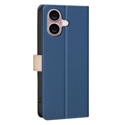 BINFEN COLOR BF33 For iPhone 16 Plus Case RFID Blocking Folio Flip Leather Phone Cover