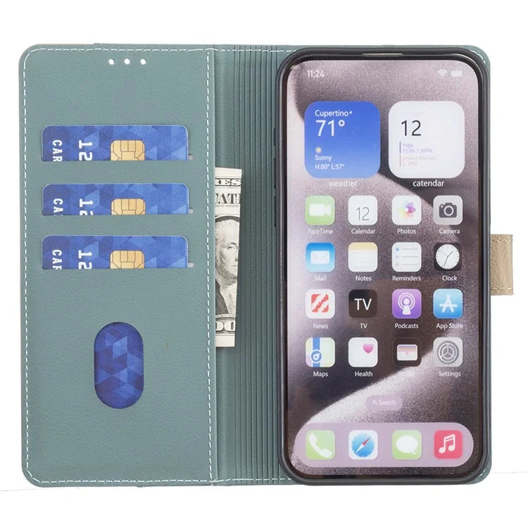 BINFEN COLOR BF33 For iPhone 15 Pro Case RFID Blocking Card Slots Leather Cover