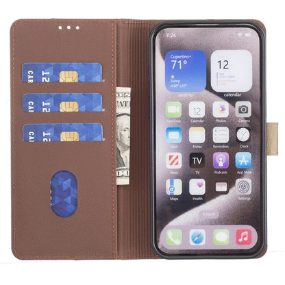 BINFEN COLOR BF33 For iPhone 15 Pro Case RFID Blocking Card Slots Leather Cover