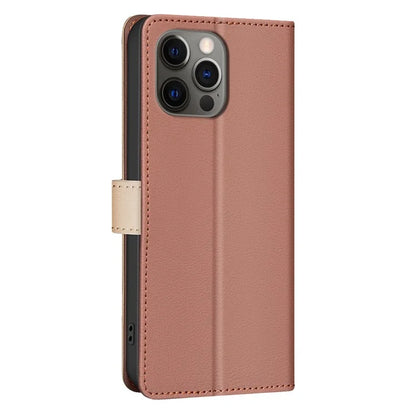BINFEN COLOR BF33 For iPhone 15 Pro Case RFID Blocking Card Slots Leather Cover