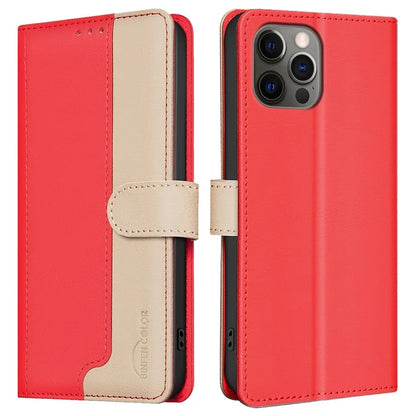 BINFEN COLOR BF33 For iPhone 15 Pro Case RFID Blocking Card Slots Leather Cover