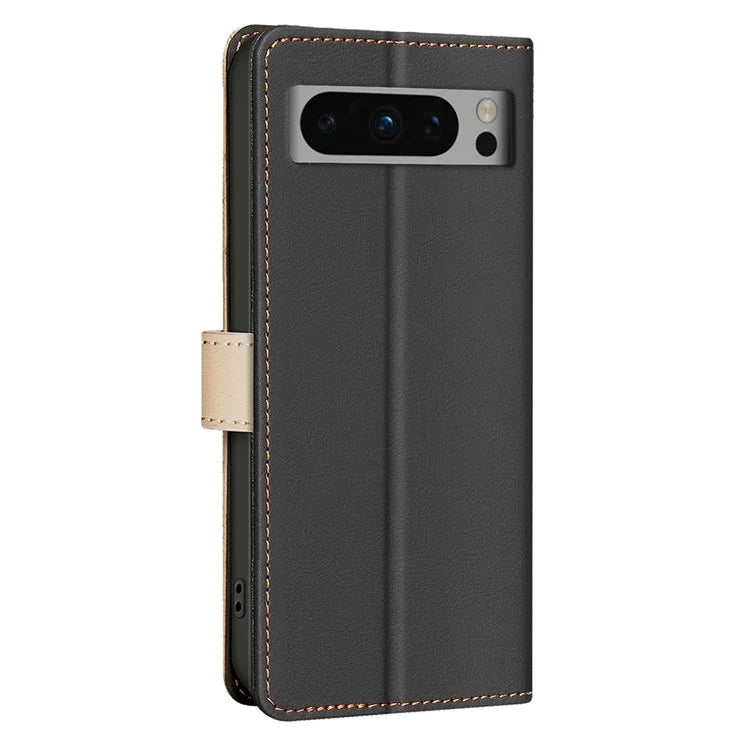 BINFEN COLOR BF33 For Google Pixel 9 Pro Case PU Leather RFID Blocking Protective Cover